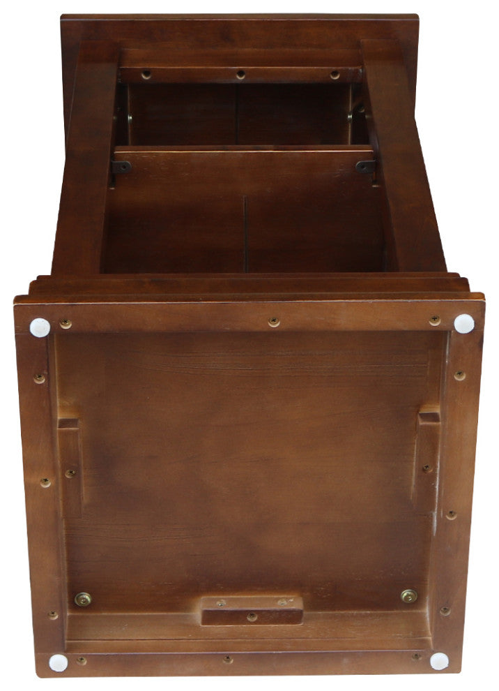 Hampton Accent Table With Shelves, Espresso