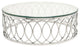 Juliette Coffee Table, High Polish Stainless Steel