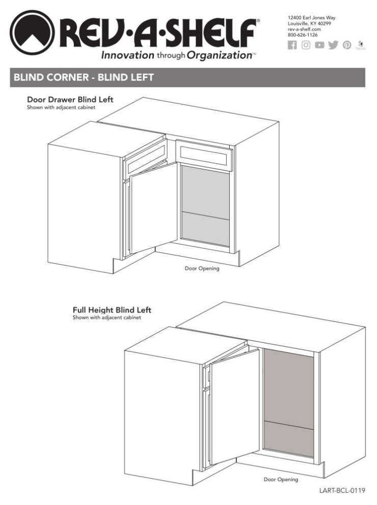Steel 2-Tier Pull Out Solid Bottom Organizer for Blind Corner Cabinet, 15"