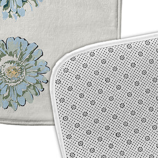 24" x 17" Gypsy Floral  Bathmat, Green