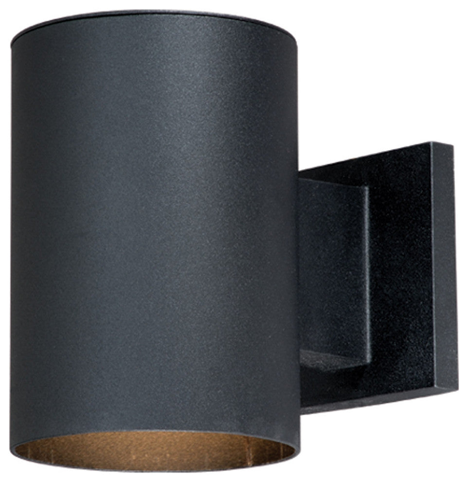 Vaxcel, Chiasso Aluminum Outdoor Wall Sconce, Textured Black, 1-Light 7"