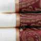 Madison Park Aubrey 6-Piece Bath Towel Burgundy Red
