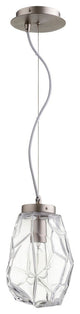Gem Pendant, Satin Nickel