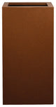 Ferrum 14" Tall Square Planter, Corten Steel