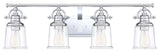 Quoizel GRT8604 Grant 4 Light 32"W Bathroom Vanity Light - Polished Chrome