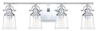 Quoizel GRT8604 Grant 4 Light 32"W Bathroom Vanity Light - Polished Chrome