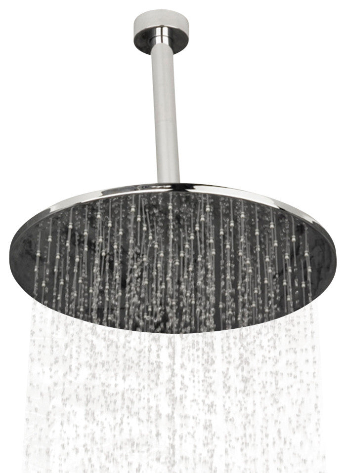 Lacava Minimal Collection Ceiling-Mount Rain Shower Head, Chrome