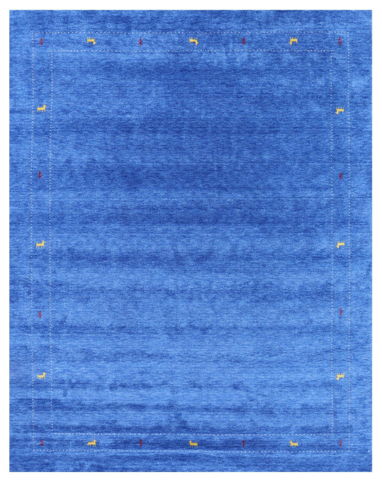 9' 0" X 12' 0" Persian Gabbeh Handmade Rug Q4365