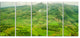 Highlands around Addis Ababa, Landscape Canvas Art Print, 60"x28", 5 Panels