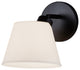 Envoy 1-Light Wall Sconce FSN-8071-OPAL-MBLK, Matte Black