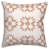 Peach Barn Star Pillow 18x18 Spun Poly Pillow