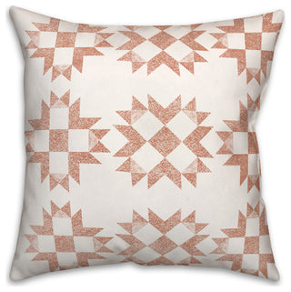 Peach Barn Star Pillow 18x18 Spun Poly Pillow