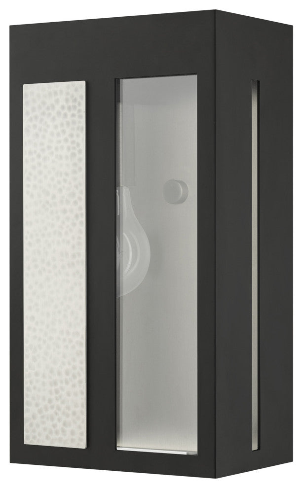 Black Contemporary, Nautical, Sophisticated Outdoor Wall Lantern