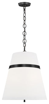 3-Light Large Pendant, Polished Nickel