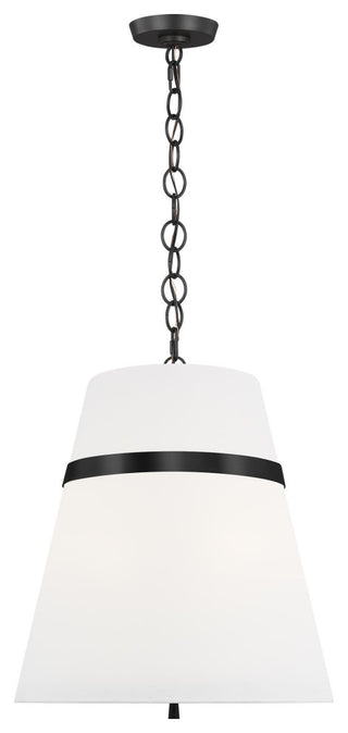 3-Light Large Pendant, Polished Nickel