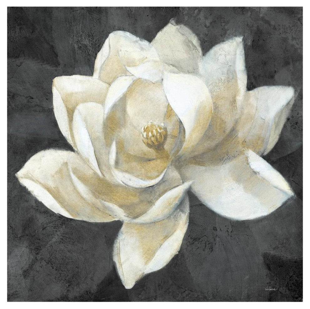 "Majestic Magnolia Neutral Sq" Digital Paper Print by Albena Hristova, 42"x42"
