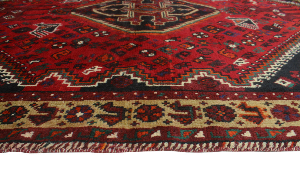 Fine Vintage Distressed Sherman Red Rug