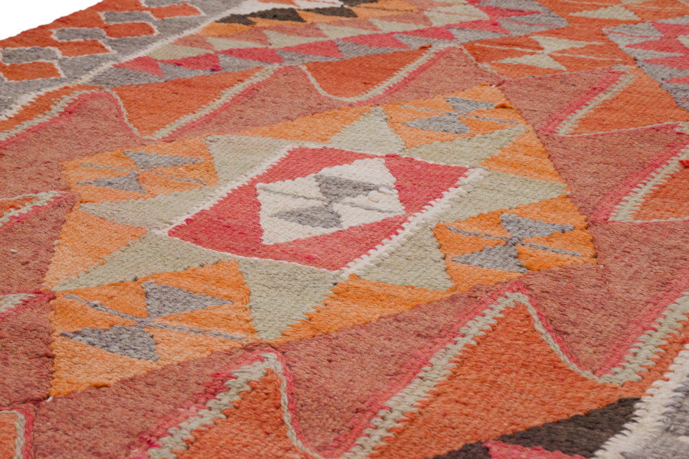 Vintage Turkish Kilim Runner 3' 4" x 12' 1", 40 in. x 145 in.
