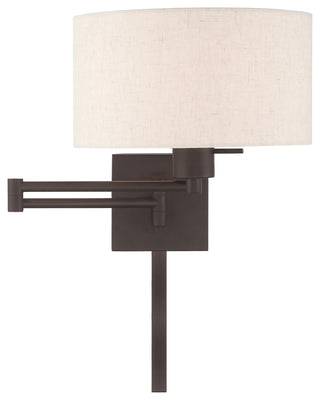 Livex Lighting Bronze 1-Light Swing Arm Wall Lamp