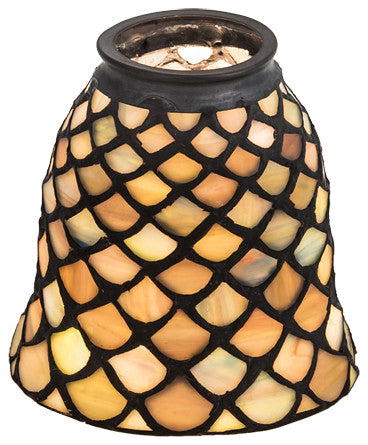 Meyda lighting 27470 4"W Tiffany Fishscale Fan Light Shade