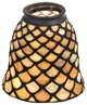 Meyda lighting 27470 4"W Tiffany Fishscale Fan Light Shade