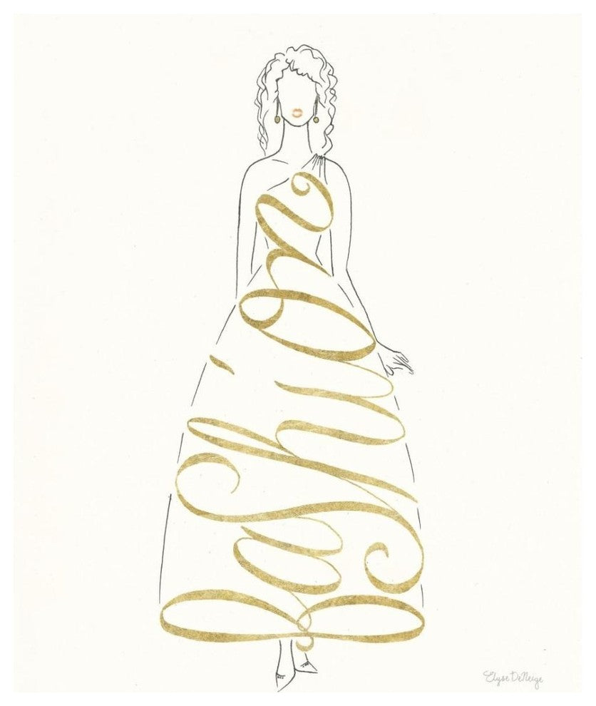 "Stylish Sayings III" Digital Paper Print by Elyse DeNeige, 24"x30"