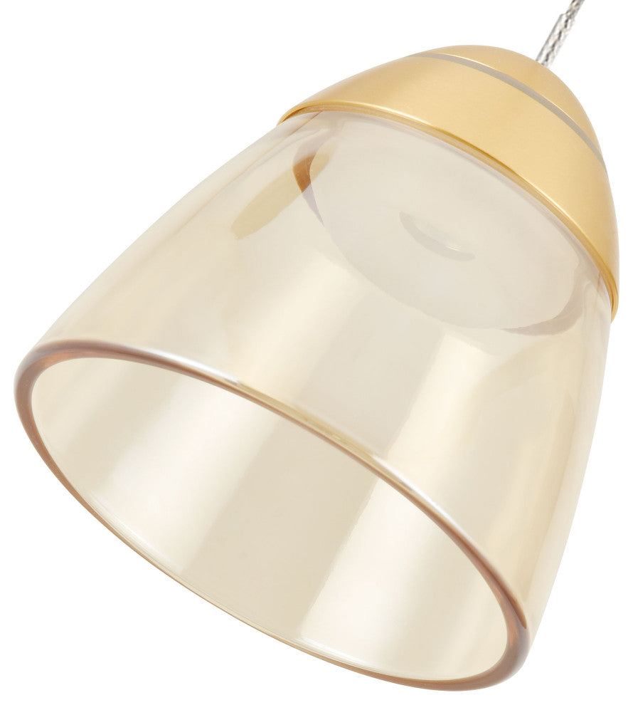 Roma 5" ETL Certified Integrated LED Height Adjustable Pendant, Black