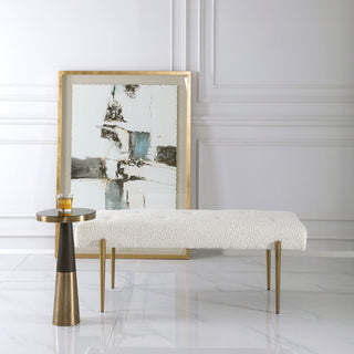 Uttermost Olivier White bench