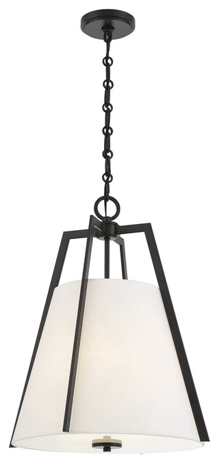 Mansfield 3-Light Pendant, Matte Black