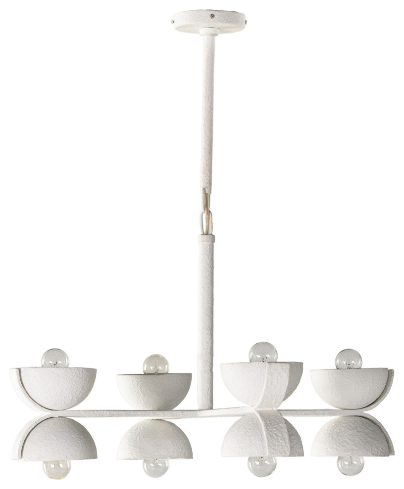 Santorini Chandelier-Matte White Plaster