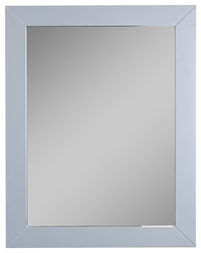 Eviva New York Bathroom Vanity Mirror Full Frame Gray 24X31 Wall Mount