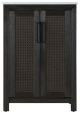Home Living 24" Single Bathroom Vanity, Chocolate Oak