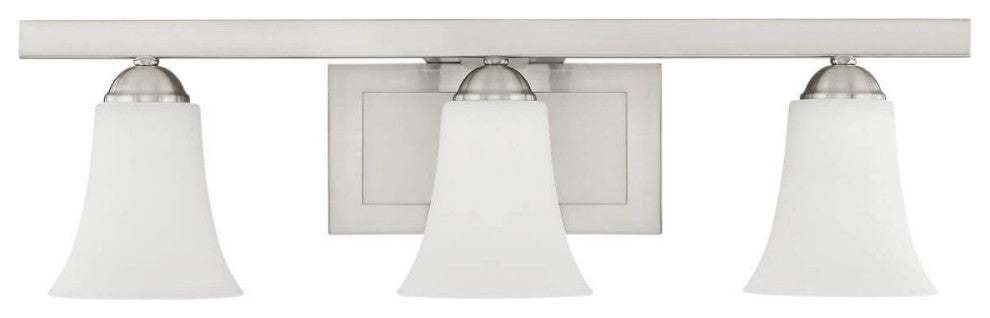 Livex Ridgedale 3 Light 25" Bath Vanity, Brushed Nickel