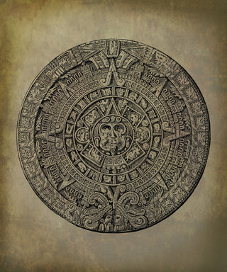 "Mayan Calendar" Painting Print on Wrapped Canvas