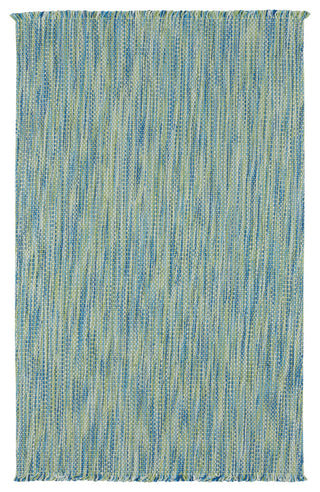 Coastal Flat Woven Area Rug, Blue, Vertical Stripe Rectangle, 8'x5'
