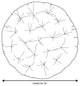 Mozaic Home Suede Silver Round Papasan Cushion 48"