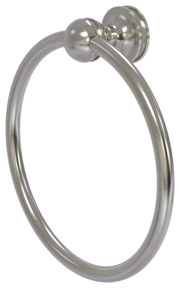 Mambo Towel Ring, Satin Nickel