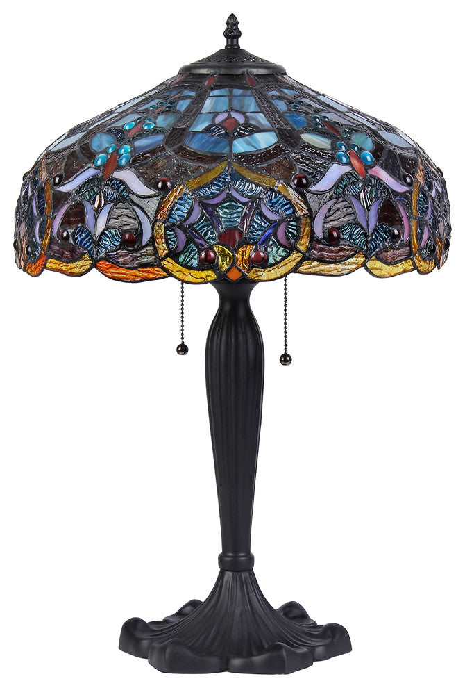 Pixie  2-Light Victorian Table Lamp 16" Shade