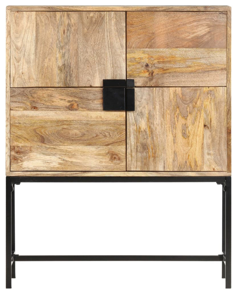 vidaXL Cabinet Freestanding Storage Cabinet for Living Room Solid Wood Mango
