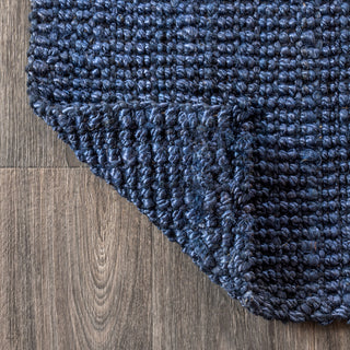 Pata Hand Woven Area Rug, Navy, 10'x14'