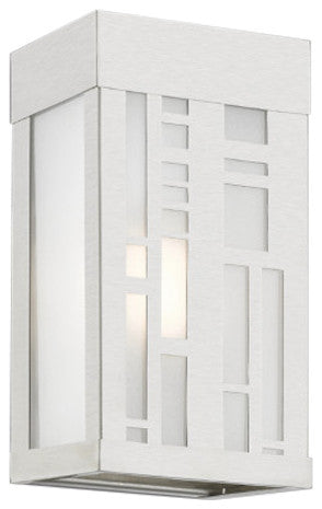 Malmo 1 Light Brushed Nickel Outdoor ADA Small Sconce