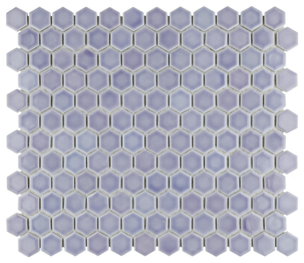 Hudson Hex Porcelain Mosaic Tile Sample