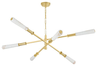 Corbett Lighting 490-60 Dashiell 60"W Chandelier - Vintage Polished Brass
