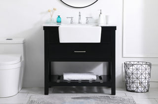Home Living 22" Farmhouse Black-Light Bathroom Vanity