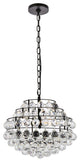 Elegant Lighting Savannah 3-Light Pendant Black