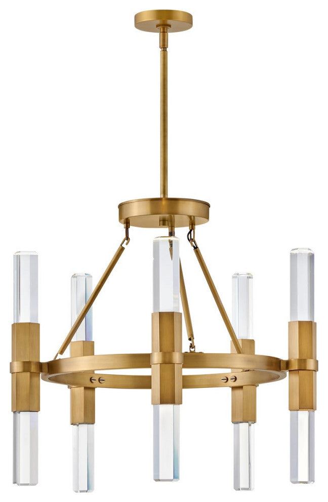 Fredrick Ramond Cecily Medium Single Tier, Heritage Brass