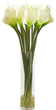 28" Calla Lilly Artificial Arrangement , White
