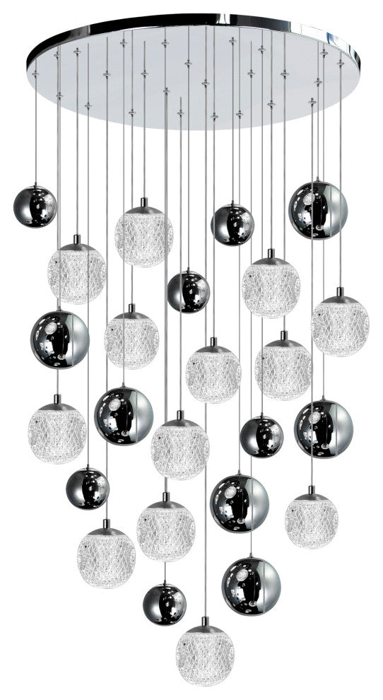 CWI Lighting 1679P24-13-601 Siena 13 Light Chrome Chandelier