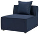 Lounge Sectional Sofa Set, Fabric, Blue Navy, Modern, Outdoor Patio Cafe Bistro