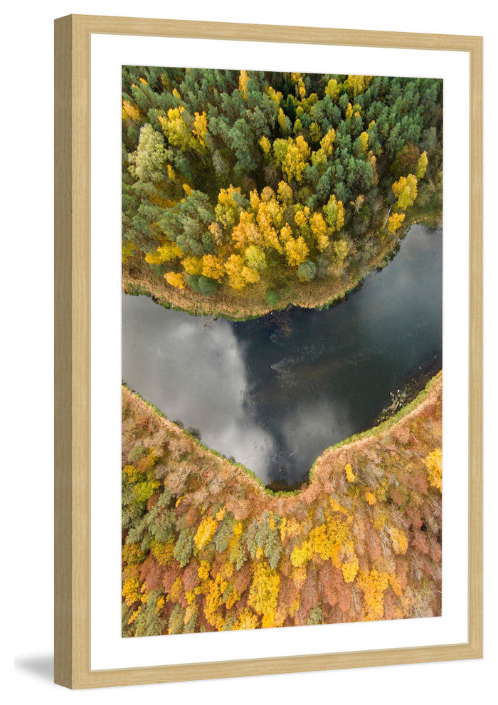 "Calm River" Framed Print by Karolis Janulis
